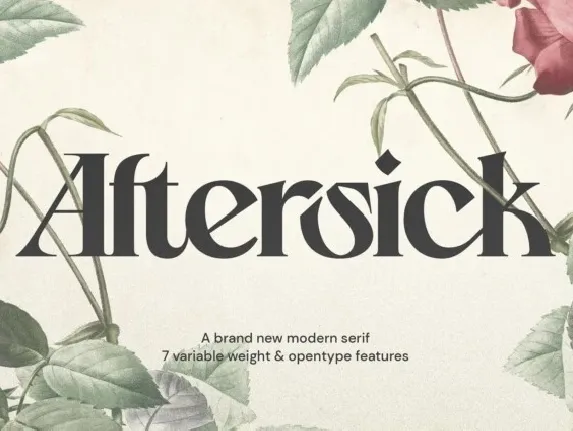 Aftersick font