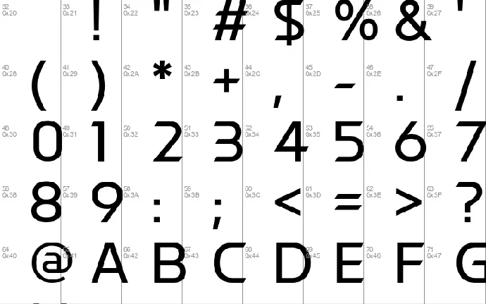 LT Galaxy font