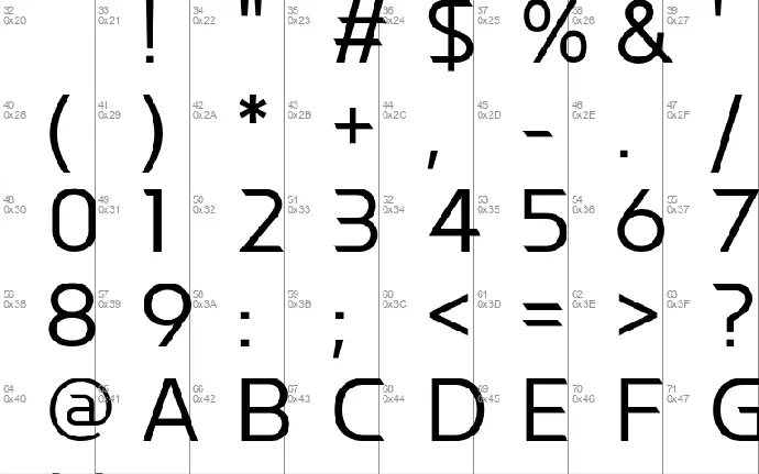 LT Galaxy font