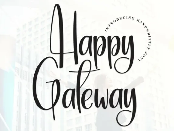 Happy Gateway Script font