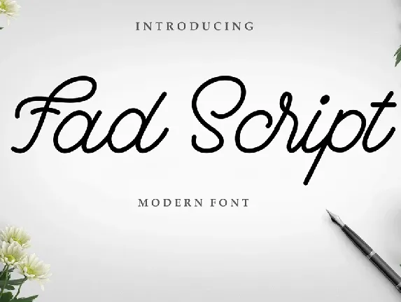 Fad Script Free font