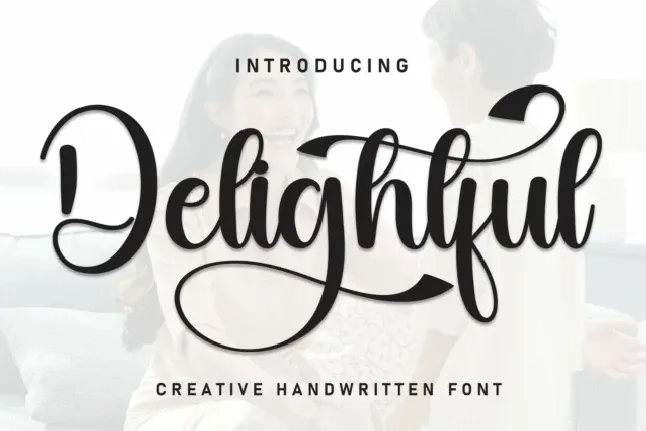 Delightful Script font