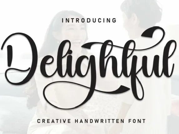 Delightful Script font