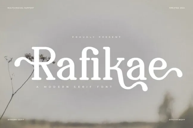 Rafikae font