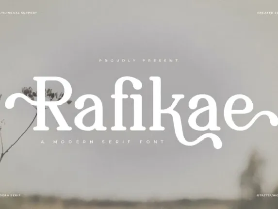 Rafikae font