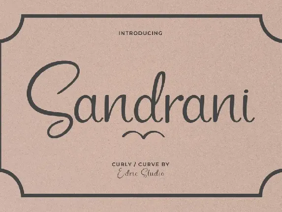 Sandrani Demo font