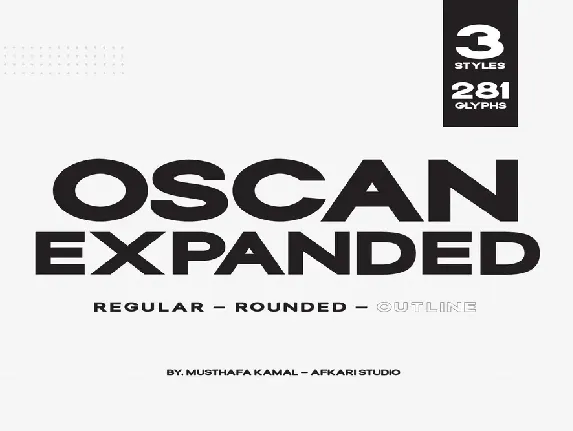 Oscan Expanded font