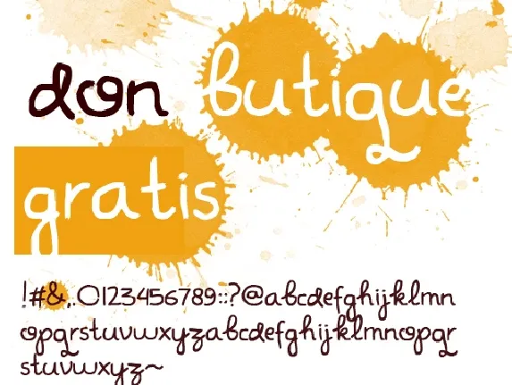 Don Butique font