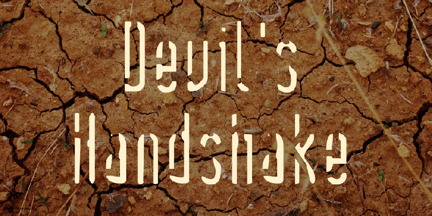 Devil's Handshake font