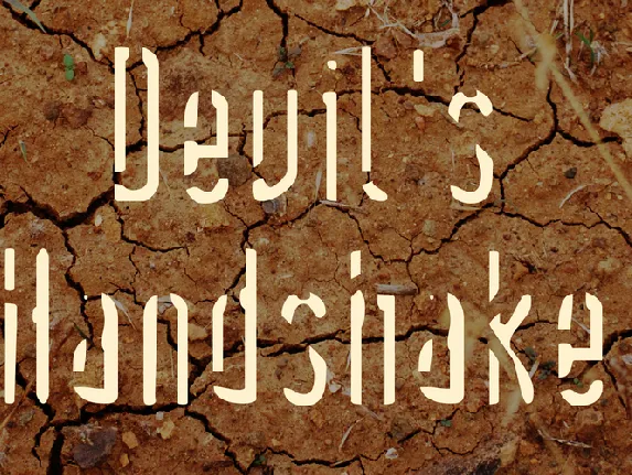 Devil's Handshake font