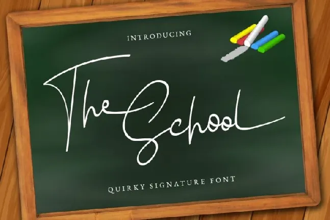 The school font