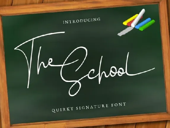 The school font