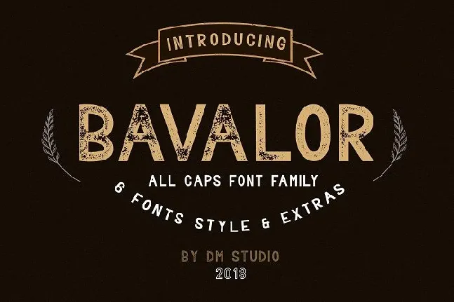 Bavalor Typeface font