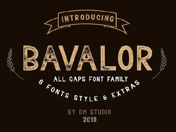 Bavalor Typeface font