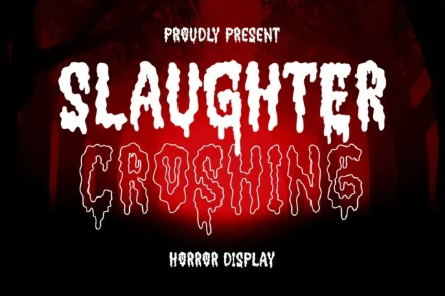 Slaughter Croshing font