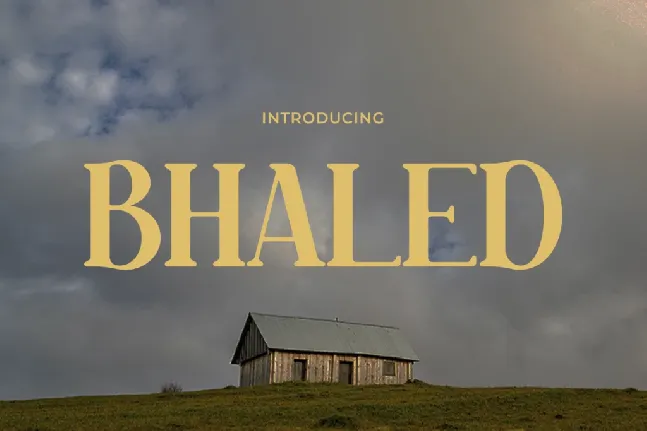 BHALED font