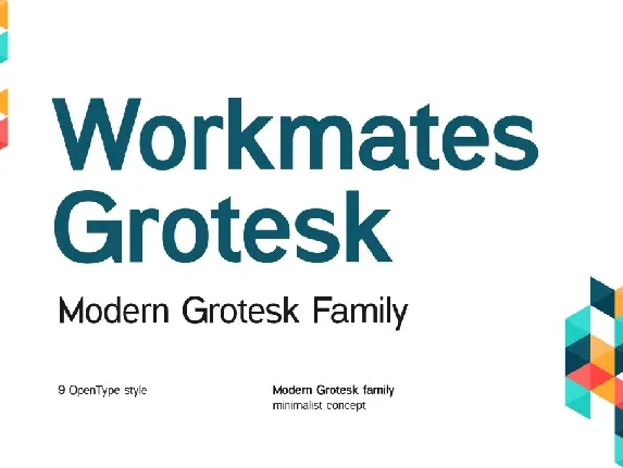 Workmates Grotesk font