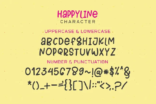 HAPPYLINE font