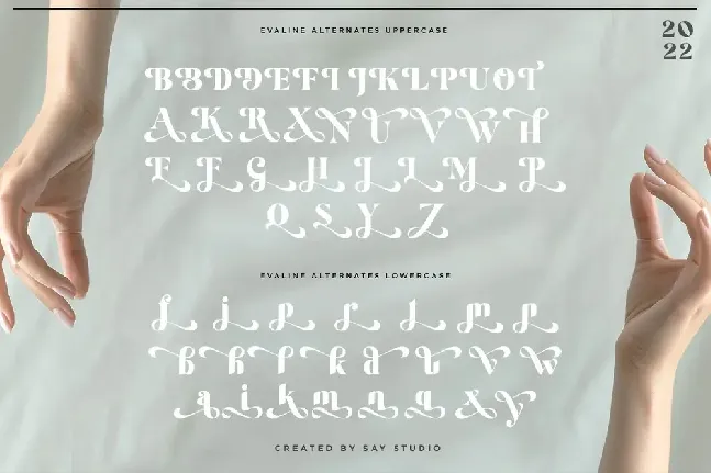 Evaline DEMO font