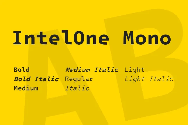 IntelOne Mono font