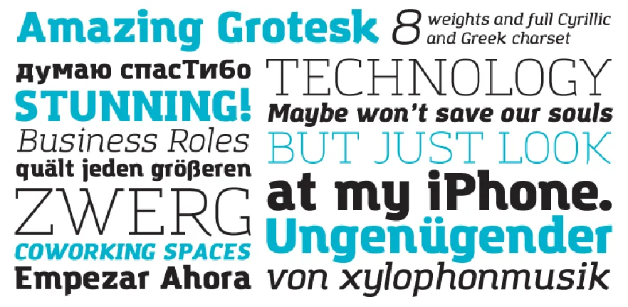 Amazing Grotesk font