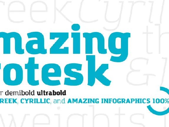 Amazing Grotesk font