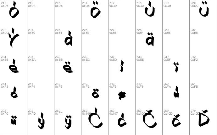 Xaligraphy font