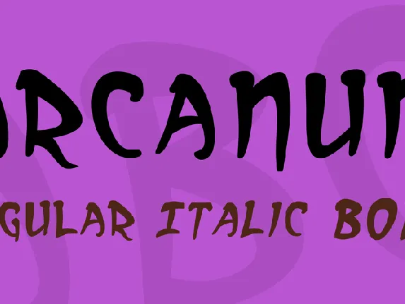 Arcanum font