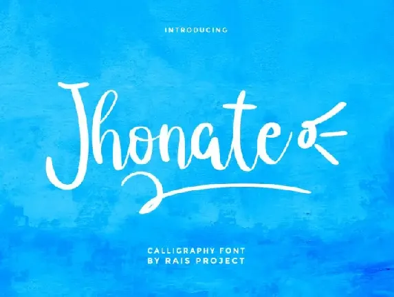 Jhonate Handwriting font