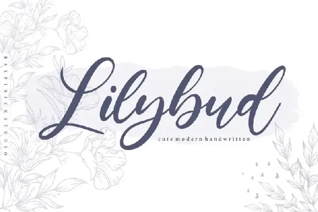 Lilybud Modern Handwritten font