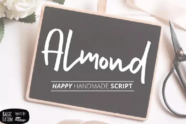 Almond Hand Lettering Scripts font