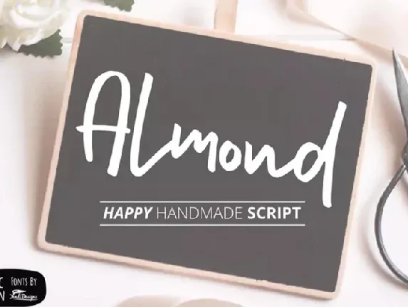 Almond Hand Lettering Scripts font