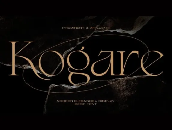 Kogare font