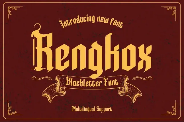 Rengkox font