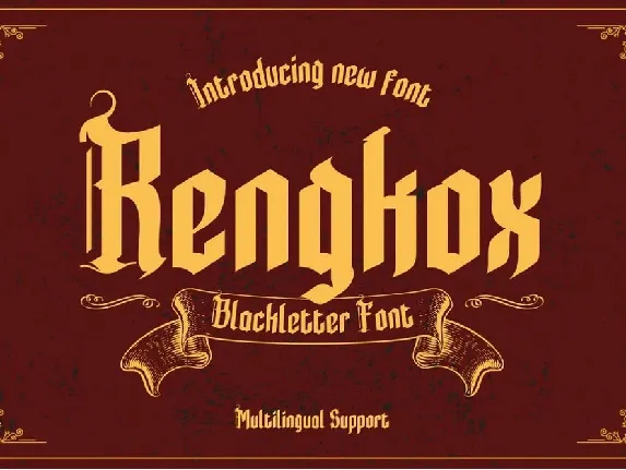 Rengkox font