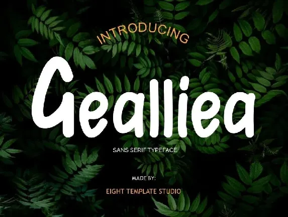 Gealliea Script font