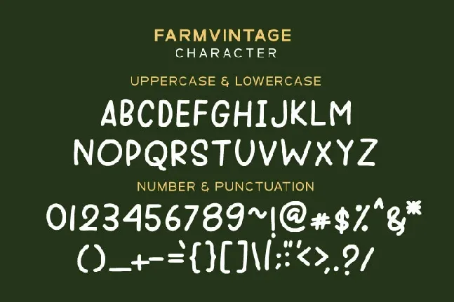 FARMVINTAGE font