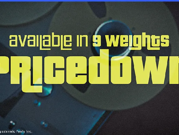 Pricedown font