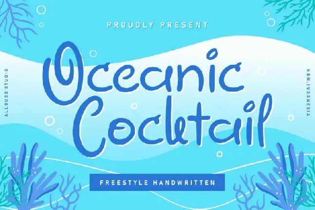 Oceanic Cocktail Display font