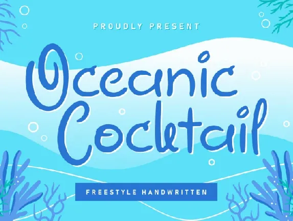 Oceanic Cocktail Display font