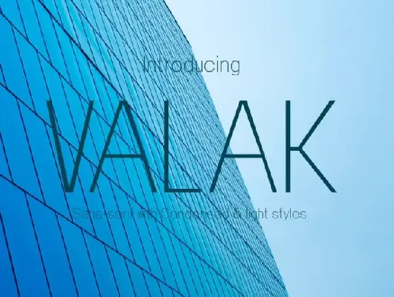 Valak Sans Serif font