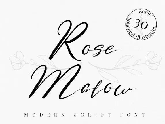 Rose Malow Script font