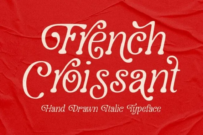 French Croissant font