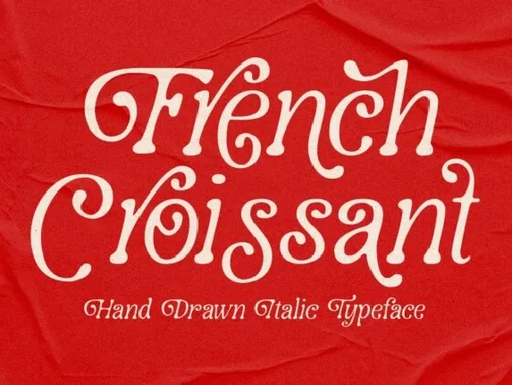 French Croissant font