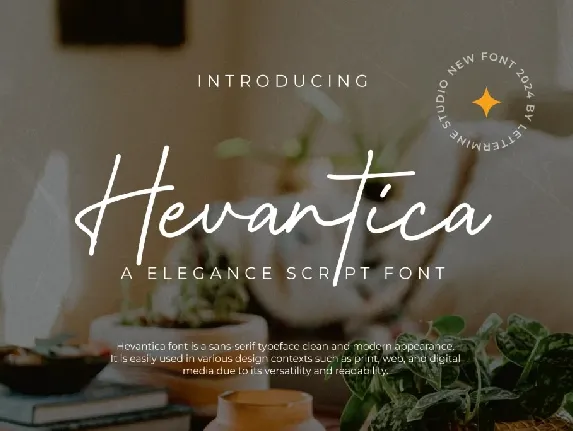 Hevantica Demo font