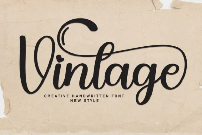 Vintage Script font