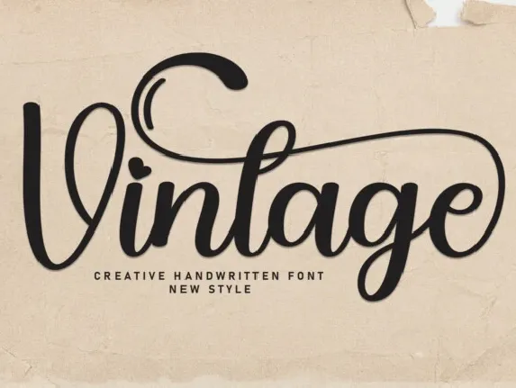 Vintage Script font