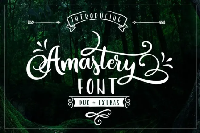 Amastery Script Free font