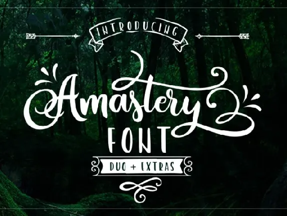 Amastery Script Free font