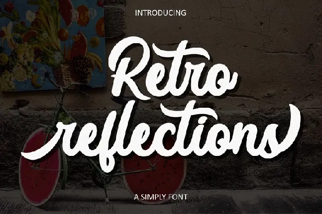 Retro Reflections font